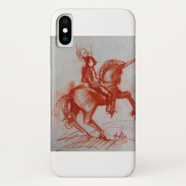 CAPA PARA iPhone, Case-Mate  FLORENTINE KNIGHT EM HORSEBACK (Verso)