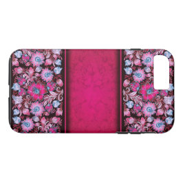 Capa iPhone 8 Plus/7 Plus Flores cor-de-rosa bonito no iPhone 7+ caso