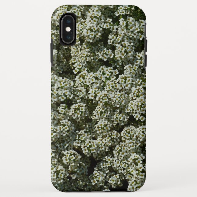 Capa Para iPhone, Case-Mate Flores de Alyssum Doce Floral Branco (Verso)