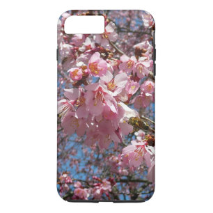 Capa Para iPhone Da Case-Mate Flores de cerejeira e primavera do rosa da abelha