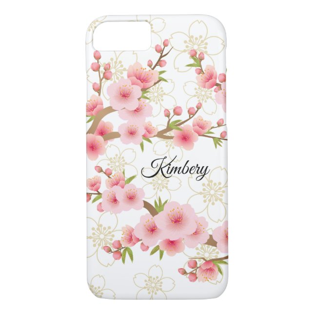 Capa Para iPhone, Case-Mate Flores de cerejeira elegantes (Verso)