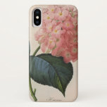 Capa Para iPhone Da Case-Mate Flores De Jardim Vintage, Hidrangea Hortensia Rosa<br><div class="desc">Imagem floral botânica com uma grande floração de Hydrangea cor-de-rosa. Também conhecida como Hortensia. Arte do artista e botânico Pierre Joseph Redoute.</div>