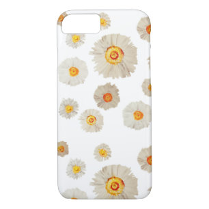 Capa iPhone 8/ 7 Flores de margarida brancas no iPhone 8/7 da Apple