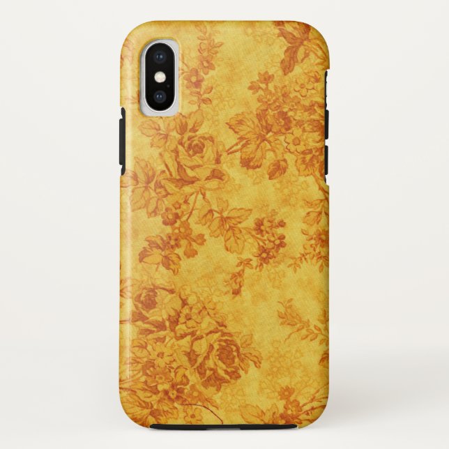 Capa Para iPhone, Case-Mate Flores de ouro (Verso)