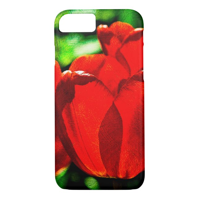 Capa Para iPhone, Case-Mate Flores de tulipas vermelhas (Verso)