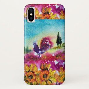 CAPA PARA iPhone X  FLORES E ROSTAS NEGROS