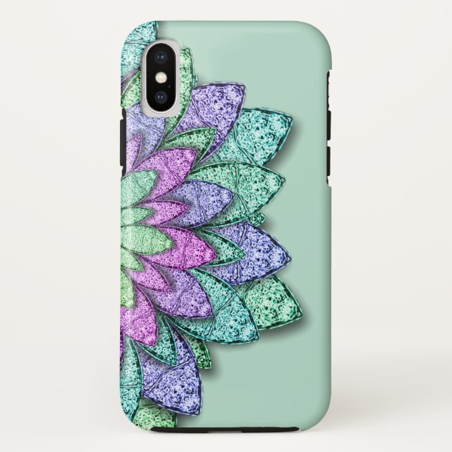 Capa Para iPhone, Case-Mate Flores Metálicas (Verso)