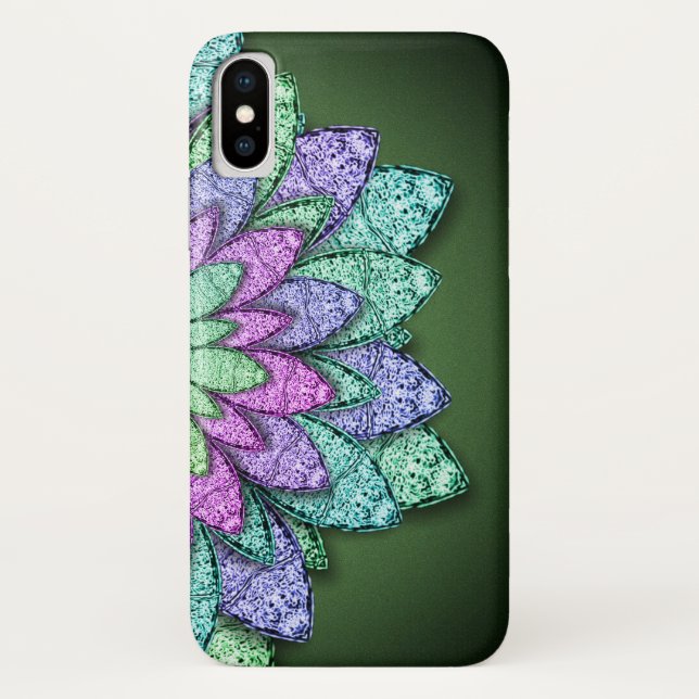 Capa Para iPhone, Case-Mate Flores Metálicas (Verso)