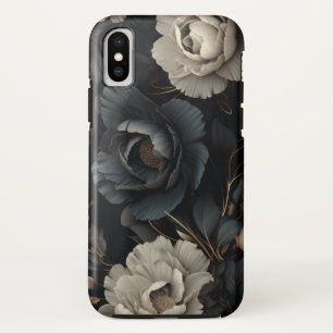 Capa Para iPhone Da Case-Mate Flores Pretas e Brancas