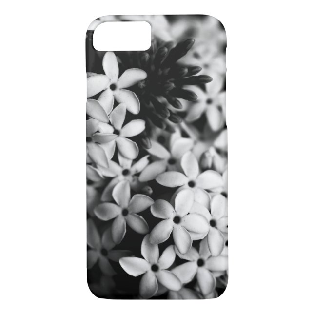 Capa Para iPhone, Case-Mate Flores Pretas e Brancas (Verso)