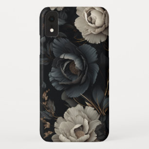 Capa Para iPhone Da Case-Mate Flores Pretas e Brancas