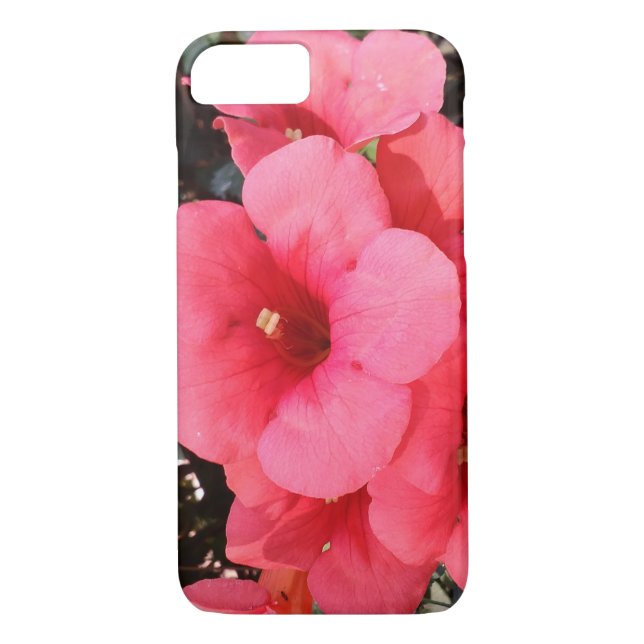 Capa Para iPhone, Case-Mate Flores Rosa Foto Apple iPhone 7, Mal Ali (Verso)