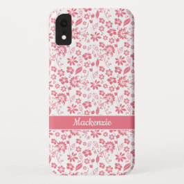 Capa Para iPhone Da Case-Mate Flores tropicais cor-de-rosa-rosa-claro-claro