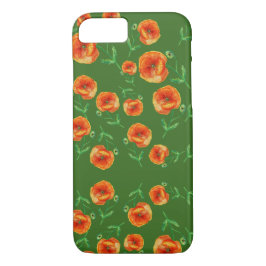 Capa iPhone 8/ 7 Flores Vermelhas com Água iPhone / iPad case