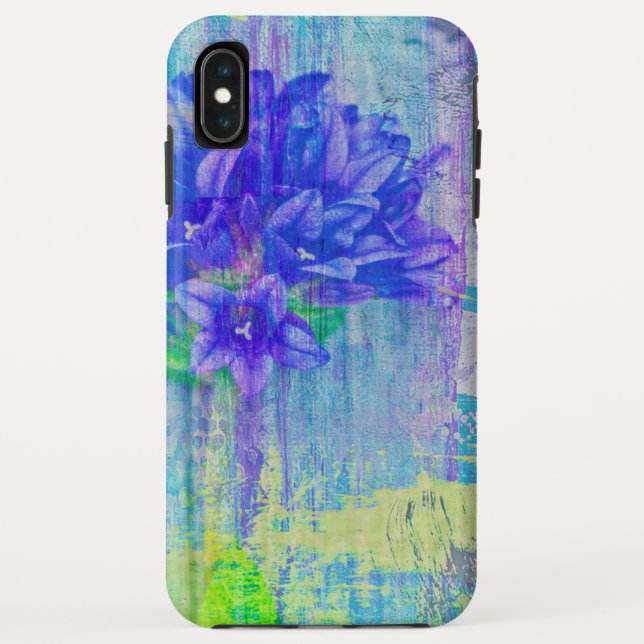 Capa Para iPhone, Case-Mate Floresce em Violeta Azul (Verso)