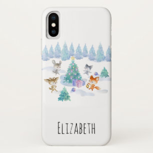 Capa Para iPhone Da Case-Mate Floresta Dançando Animais de Natal