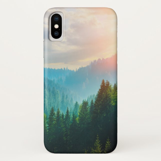 Capa Para iPhone, Case-Mate Floresta nas dolomites, Italia do pinho (Verso)