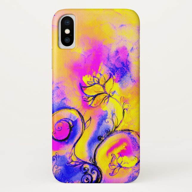 Capa Para iPhone, Case-Mate FLUXAS QUÍMICAS,Púrpura Púrpura Púrpura Púrpura Ro (Verso)