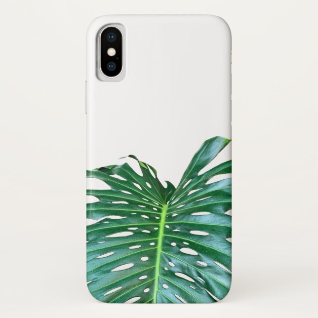 Capa Para iPhone, Case-Mate Folha da floresta tropical úmida Elegante Palm Fol (Verso)