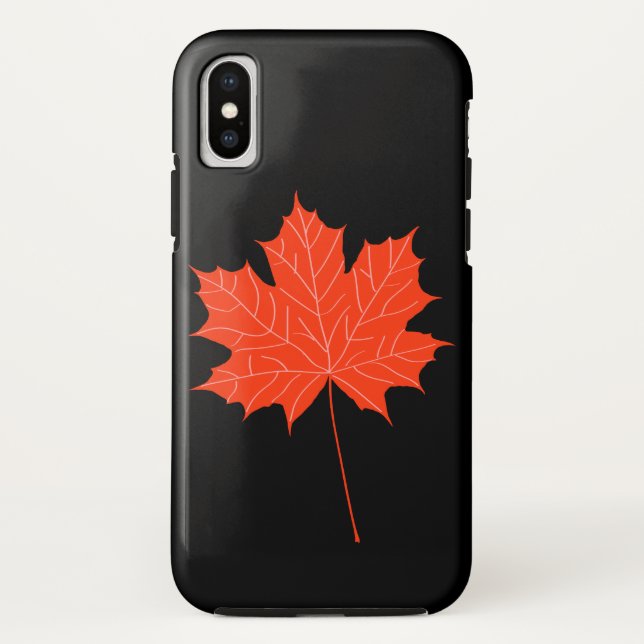 Capa Para iPhone, Case-Mate Folha de carapaça vermelha (Verso)