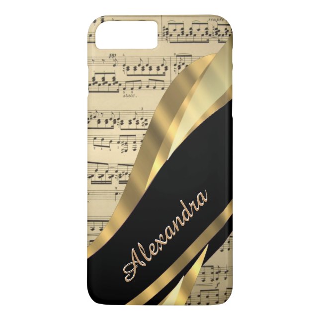 Capa Para iPhone, Case-Mate Folha de música elegante personalizada (Verso)