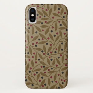 Capa Para iPhone Da Case-Mate Folha e Berry Patterno deixa Trabalho de arte Nouv