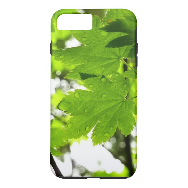 Capa Para iPhone, Case-Mate Folhas de Maple com Gotas de Rainha (Verso)