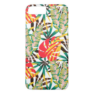 Capa iPhone 8 Plus/7 Plus Folhas de Palma Tropicais Selvagens
