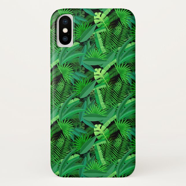 Capa Para iPhone, Case-Mate Folhas de palmeiras tropicais (Verso)
