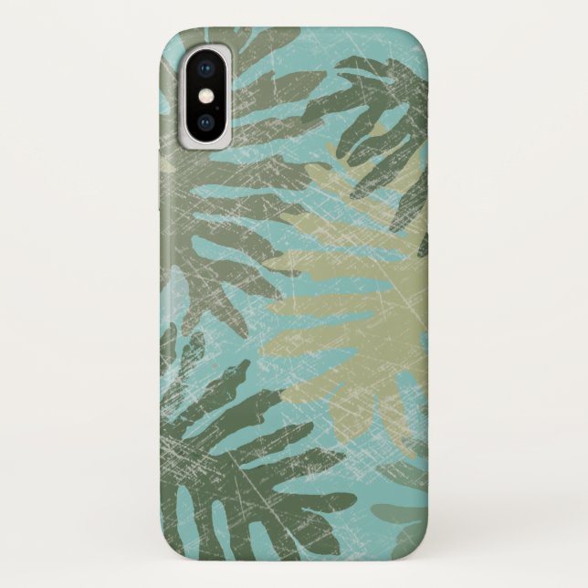 Capa Para iPhone, Case-Mate Folhas tropicais desbotadas (Verso)