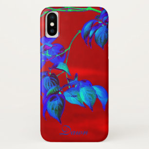 Capa Para iPhone Da Case-Mate Folhas vermelhas dos azul-céu