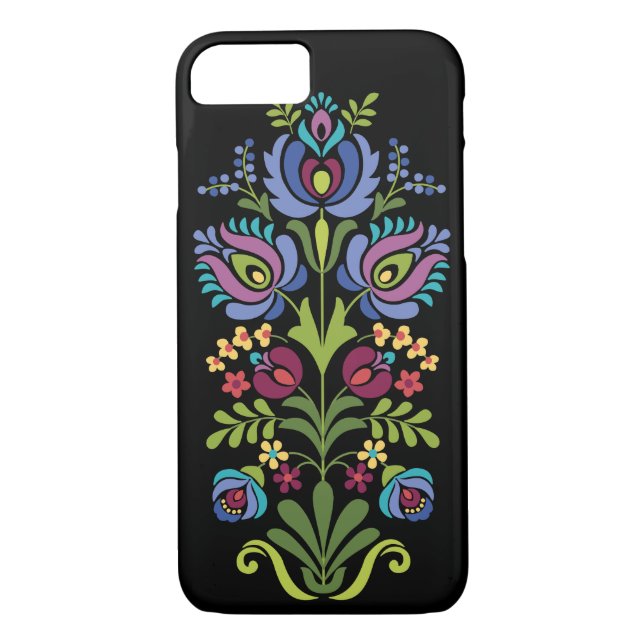 Capa Para iPhone, Case-Mate Folk Lavanda Floral Húngaro (Verso)
