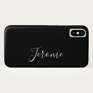 Capa Para iPhone Da Case-Mate Fonte de roteiro moderno (preto)