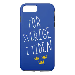 Capa iPhone 8 Plus/7 Plus För Sverige mim caso do telemóvel de Tiden, suec