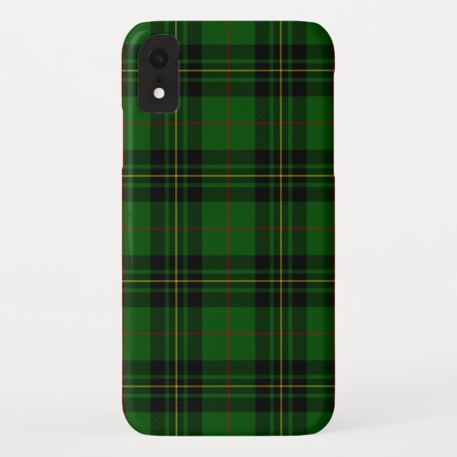 Capa Para iPhone, Case-Mate Forbes tartan green xadrez preta (Verso)