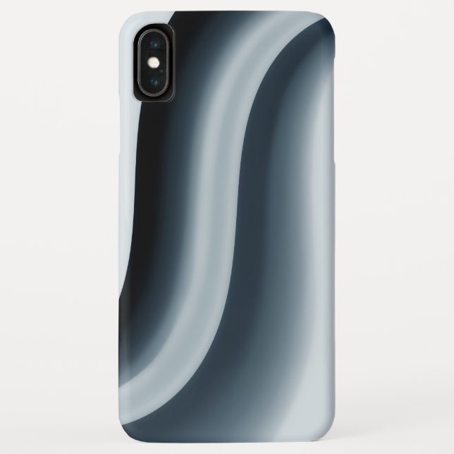 Capa Para iPhone, Case-Mate Forma Azul Contemporânea Curva (Verso)