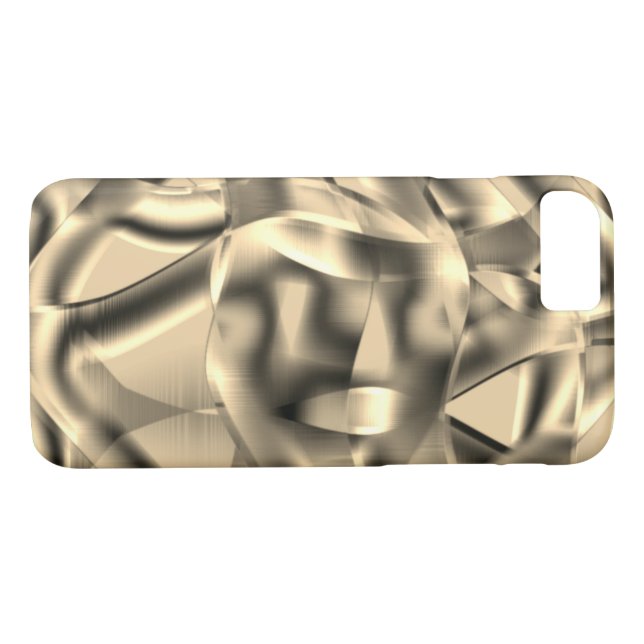 Capa Para iPhone, Case-Mate Formas beige ou khaki curvas, com tons luminosos (Verso (Horizontal))