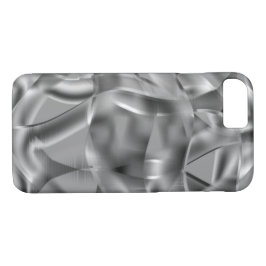 Capa iPhone 8/ 7 Formas de cinza curvas, com tons de exibição