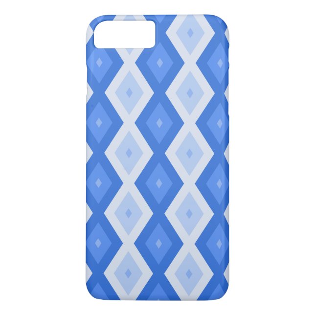 Capa Para iPhone, Case-Mate Formas de diamante azul (Verso)