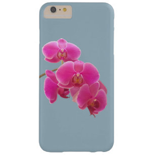 Capa Barely There Para iPhone 6 Plus Foto das orquídeas a pintar no azul