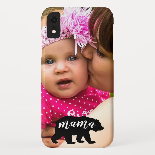 Capa Para iPhone, Case-Mate Foto de Mãe Personalizada e Bonita, Mãe e Criança (Verso)