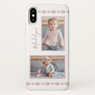 Capa Para iPhone Da Case-Mate Foto do Nome da Retinestona Rosa rosa