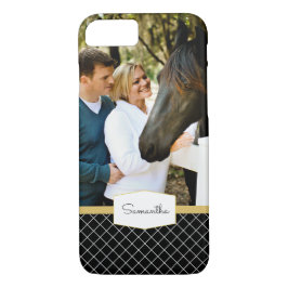 Capa Para iPhone Da Case-Mate Foto e acentos pretos personalizados