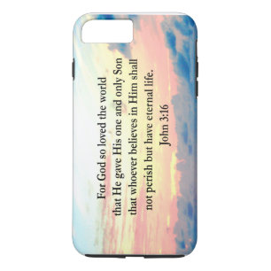 CAPA iPhone 8 PLUS/7 PLUS FOTO ESPIRITUAL JOHN 3:16