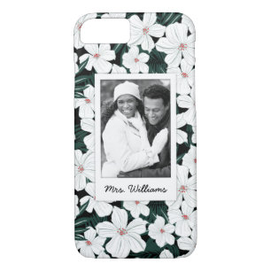 Capa iPhone 8/ 7 Foto feita sob encomenda & teste padrão de flores