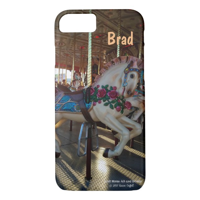 Capa Para iPhone, Case-Mate Foto justa do cavalo do carrossel do carnaval (Verso)