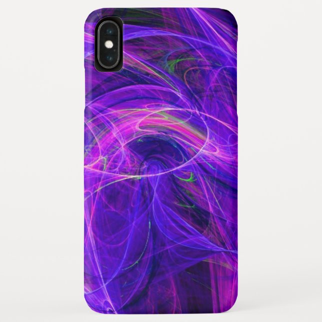 Capa Para iPhone, Case-Mate FOTO LOUCA azul roxa (Verso)