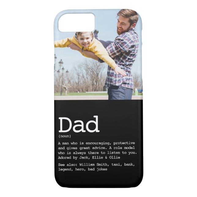 Capa Para iPhone, Case-Mate Foto Moderna de Definição de Pai Personalizada Pre (Verso)