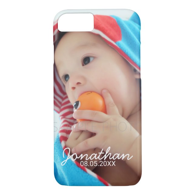 Capa Para iPhone, Case-Mate Foto personalizada com nome e data (Verso)