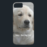 Capa Para iPhone Da Case-Mate Foto personalizada e nome do cão do golden<br><div class="desc">Personalize suas caixas do telefone e do computador com esta foto do cão do golden retriever ou substitua-as com seu dog' s ou puppy' foto de s e nome (ou o outro animal de estimação ou person' foto/nome de s). O texto lê o " O melhor cão Ever" ou adicione...</div>